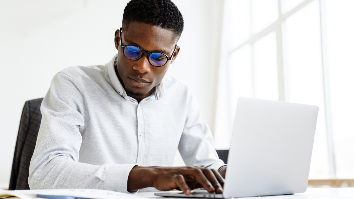 A Zimbabwean postgrad student engaging in distance learning.